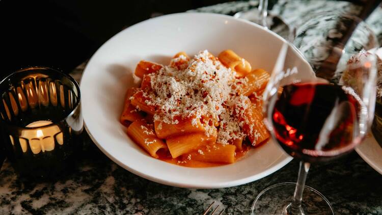 Bowl of pasta.