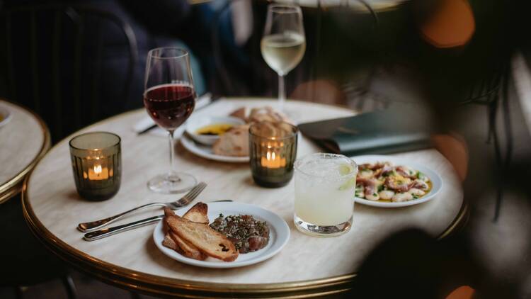 Wine and small plates at Albert's Wine Bar.