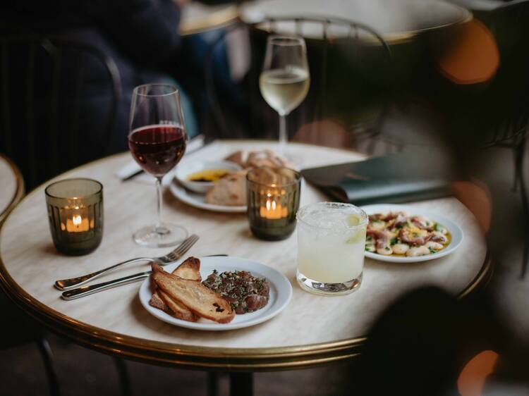 Wine and small plates at Albert's Wine Bar.
