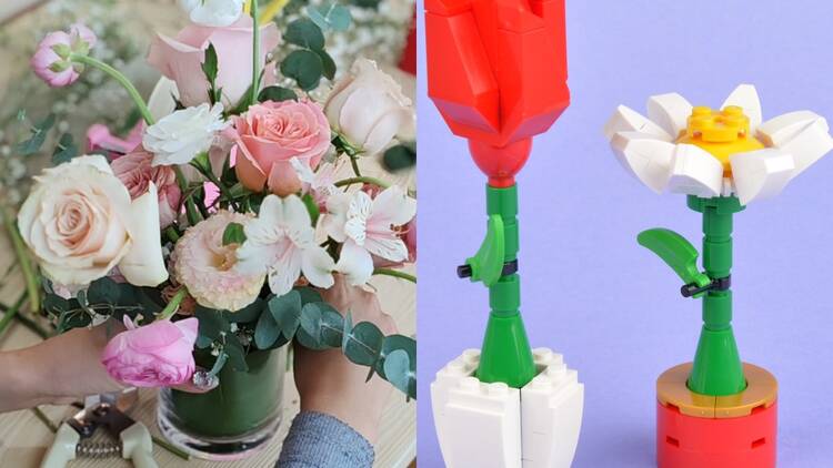 Attend a floral arrangement class