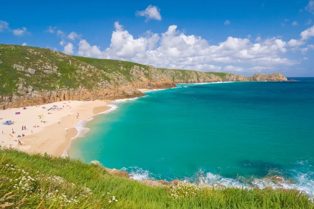 Porthcurno Beach, Cornwall, England