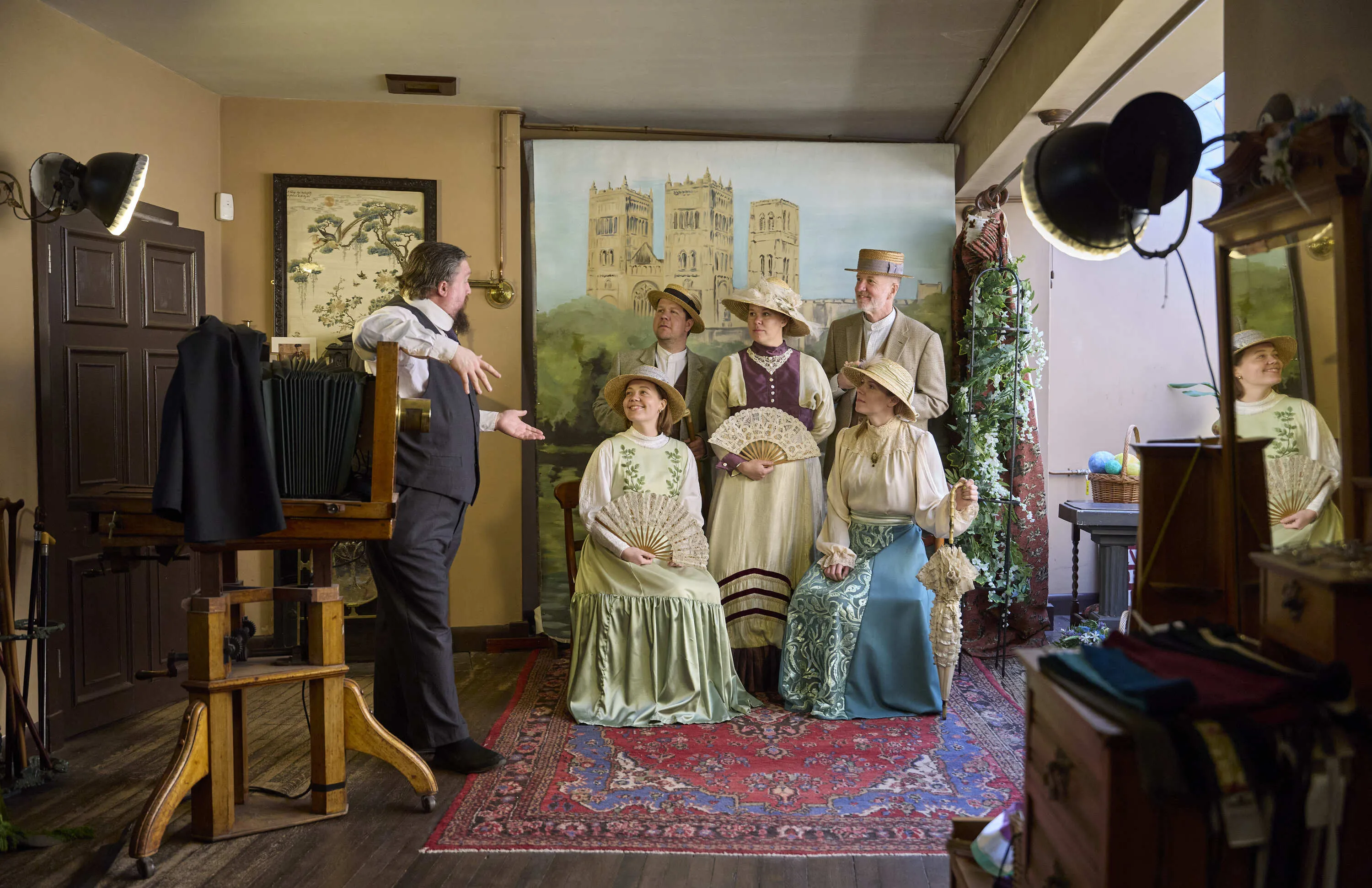 Costumed actors at Beamish Living Museum Country Durham