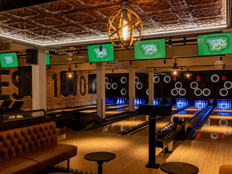 Enjoy boutique bowling, top-notch drinks and burgers at Vintners Lanes with 25% off