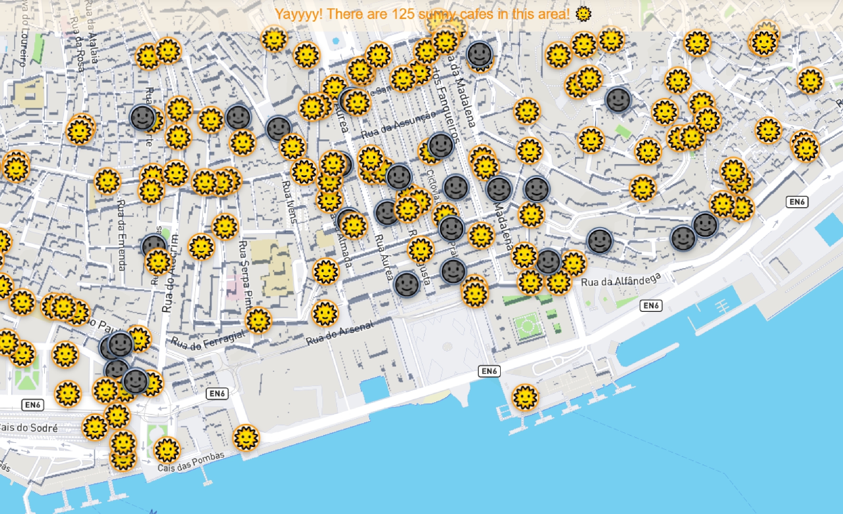 Encontrar esplanadas ao sol? Há uma app para isso