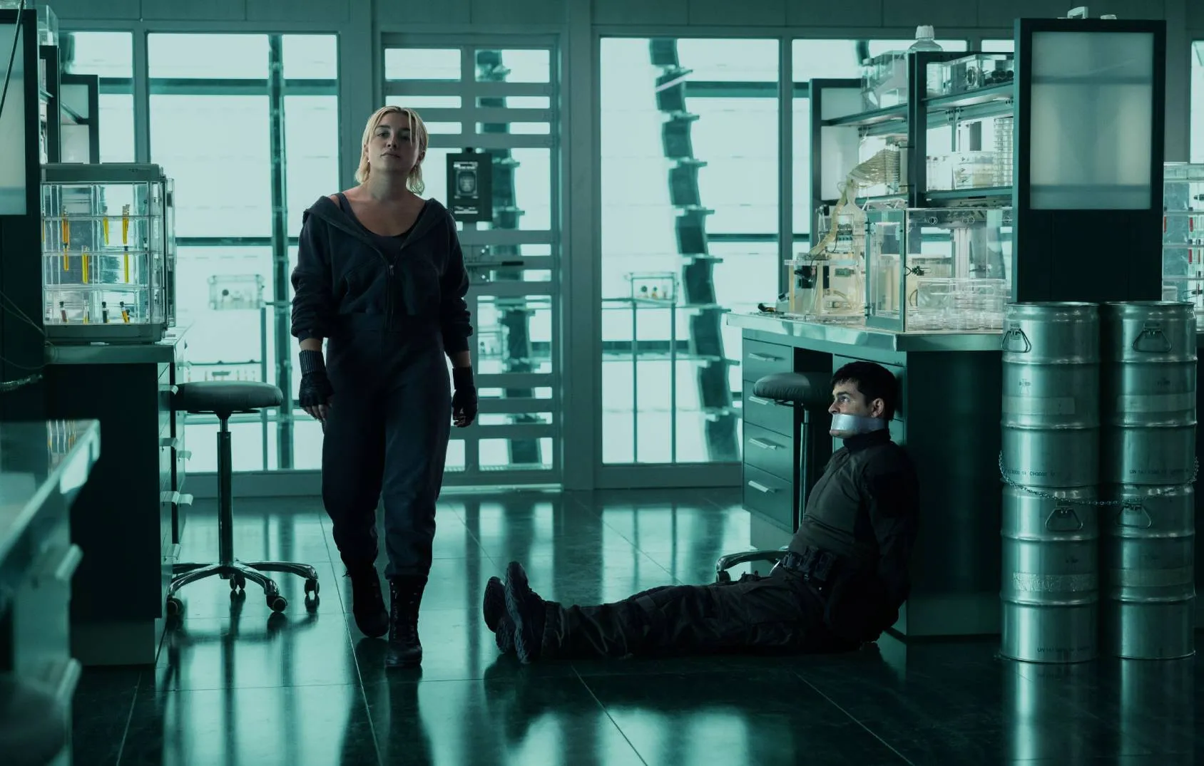 Yelena (Florence Pugh) during one of her covert missions