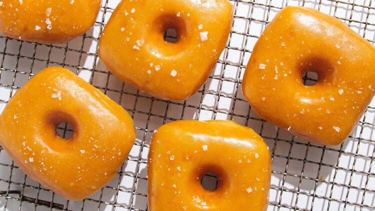 Caffe Pralet burnt butter honey doughnut