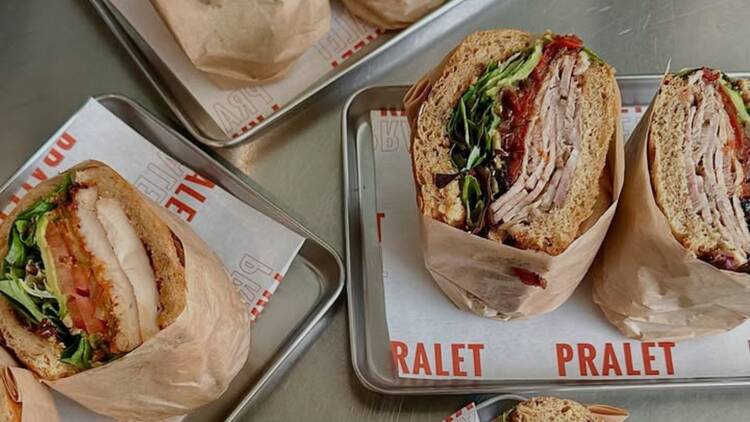 Caffe Pralet sandwiches