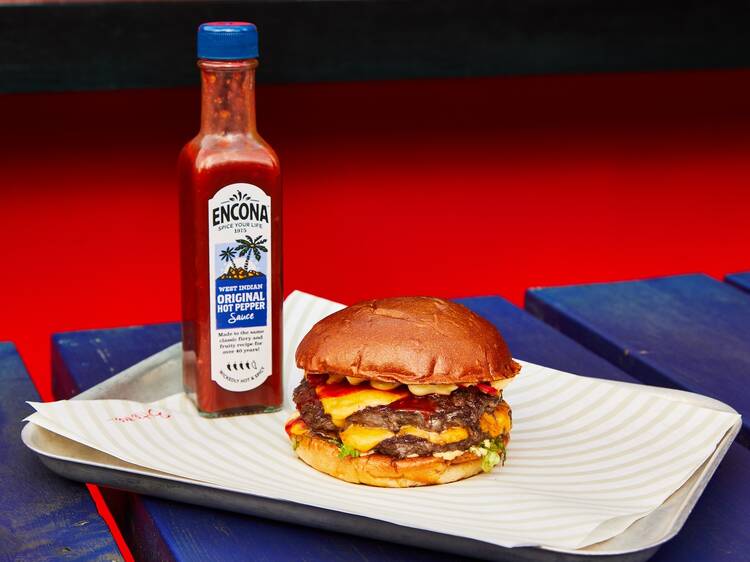 You can now try exclusive Encona hot sauce dishes from London’s top food vendors at Time Out Eat Street in Between the Bridges