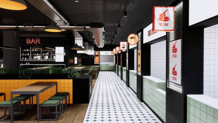 Market Place food hall in St Paul’s, London