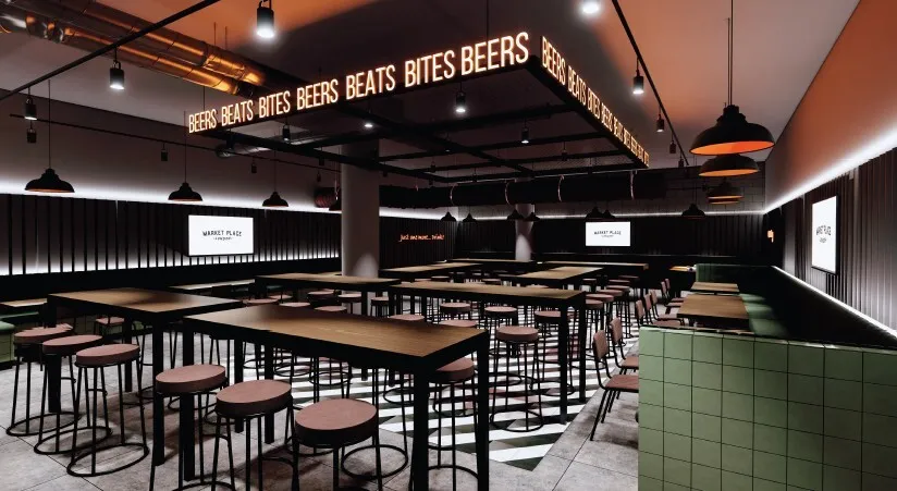 Market Place food hall in St Paul’s, London