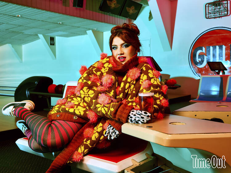 CMAT cover shoot at Rowans bowling alley