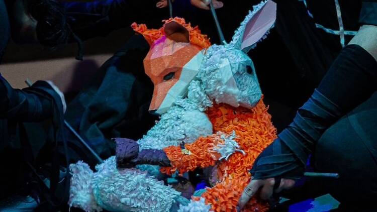 Marionetas de obra de teatro infantil Lu y Solito