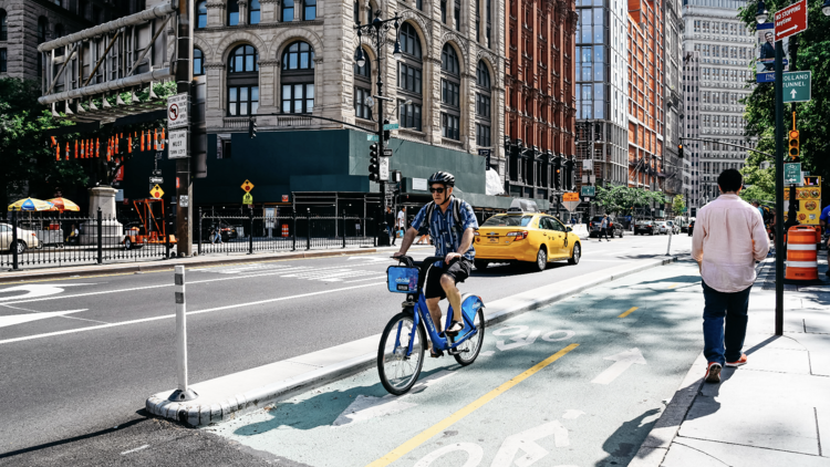 Biker in NYC