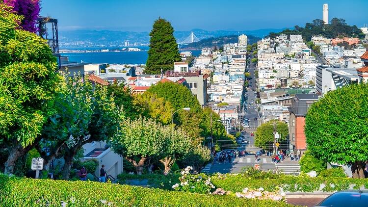 Lombard Street, San Francisco on a sunny day