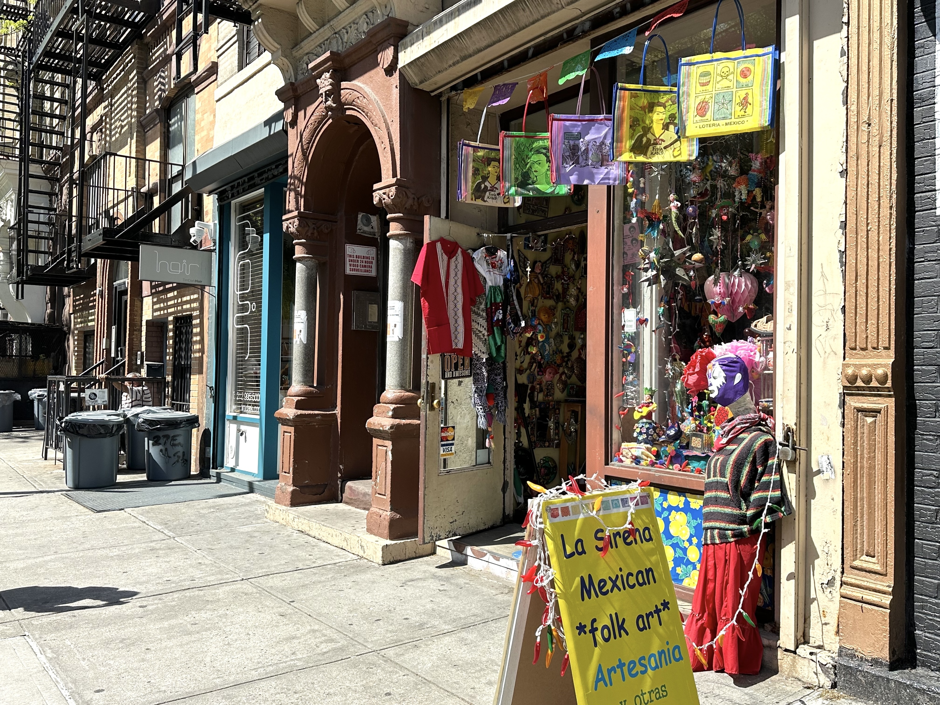 The exterior of a Mexican folk art store in NYC's East Village.