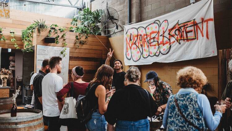 People at Naturellement festival