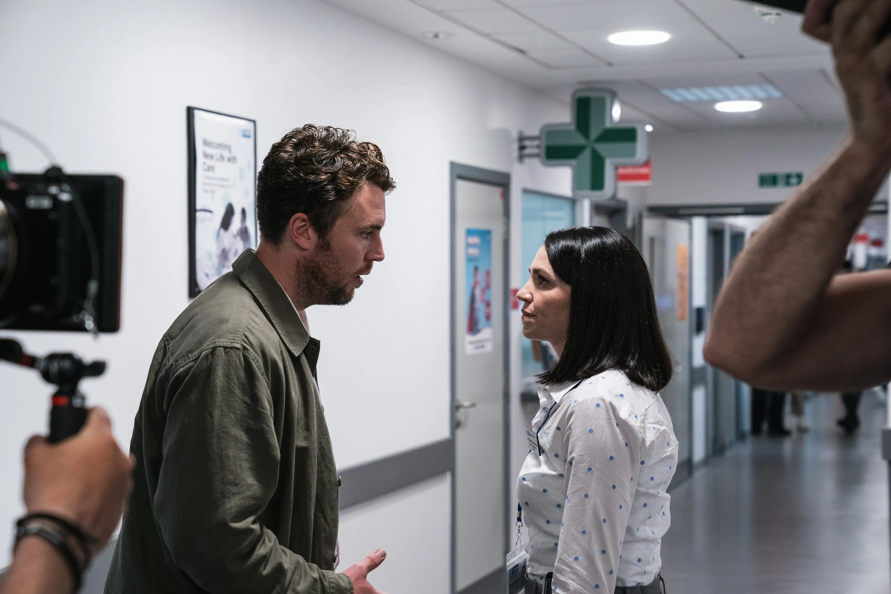 Filming took place at Queen's University Hospital in Belfast
