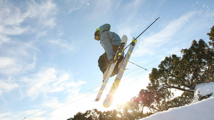 Skier in air