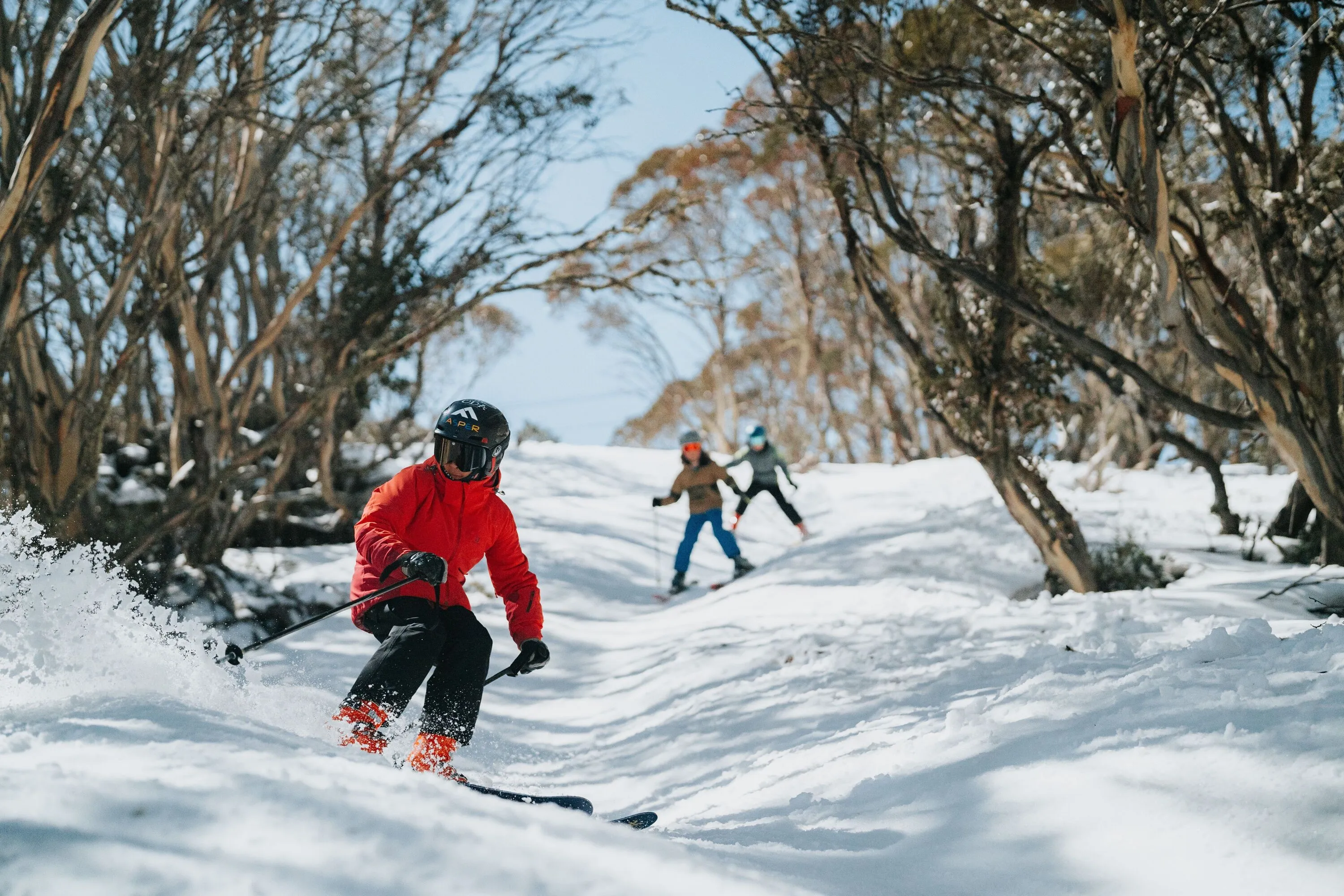 Skier at Falls Creek