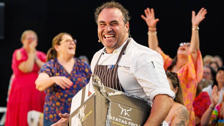 Miguel Maestre at the Good Food and Wine Show.