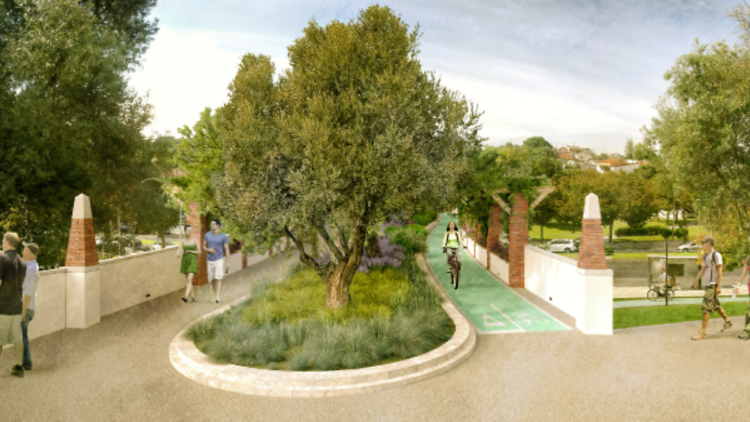 “Ponte-jardim” junto à Rotunda do Relógio fica pronta no Verão