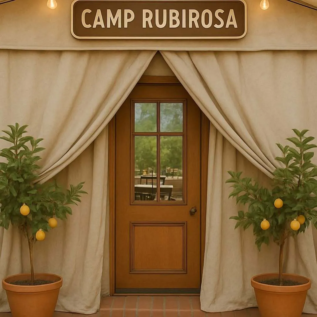 the front of Camp Rubirosa