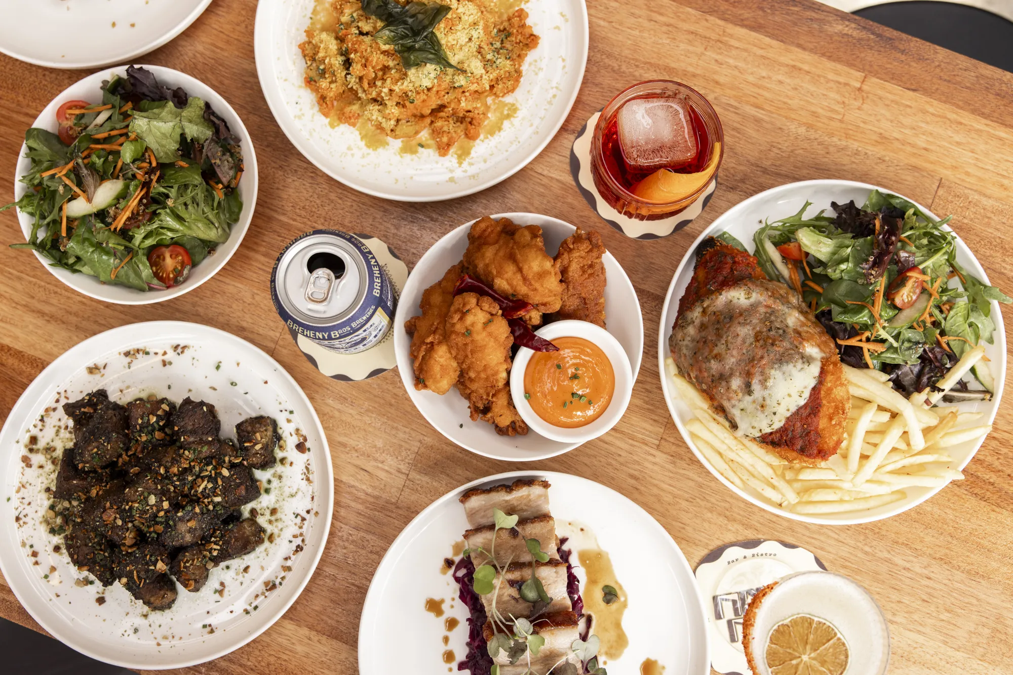 Assorted dishes at Nixie Nox.