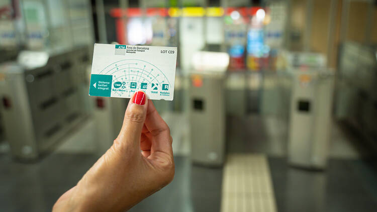 Tiquet de metro de Barcelona 