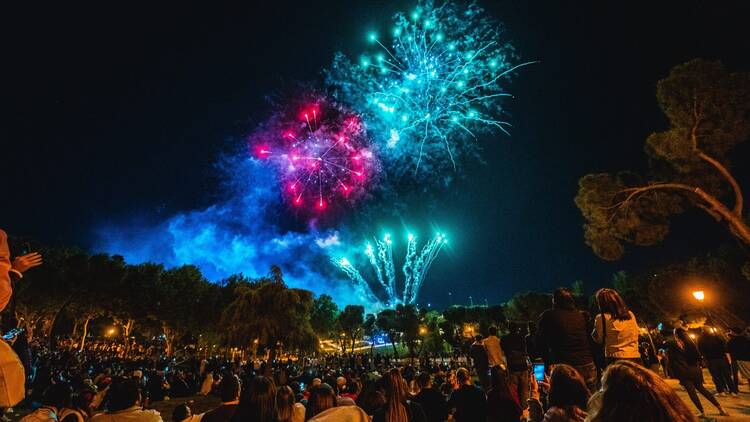 Ver el castillo de fuegos artificiales