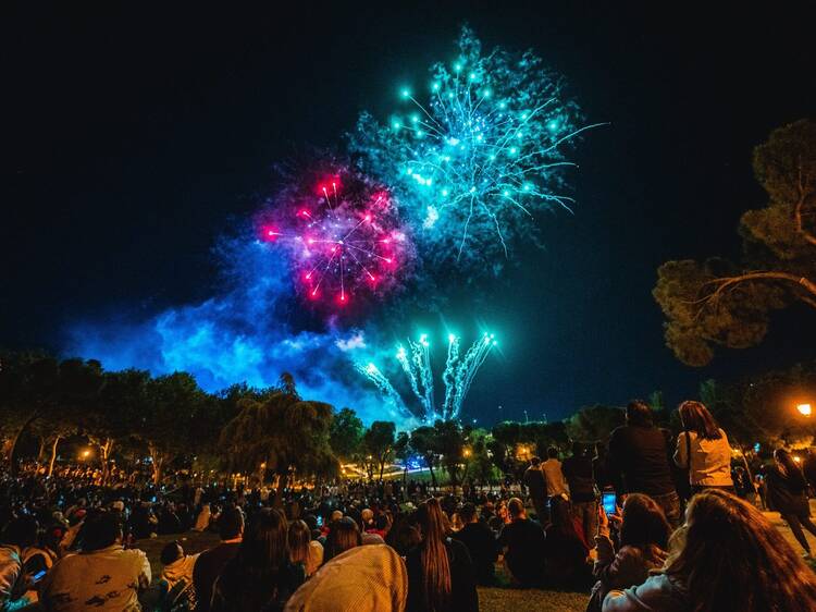 Ver el castillo de fuegos artificiales