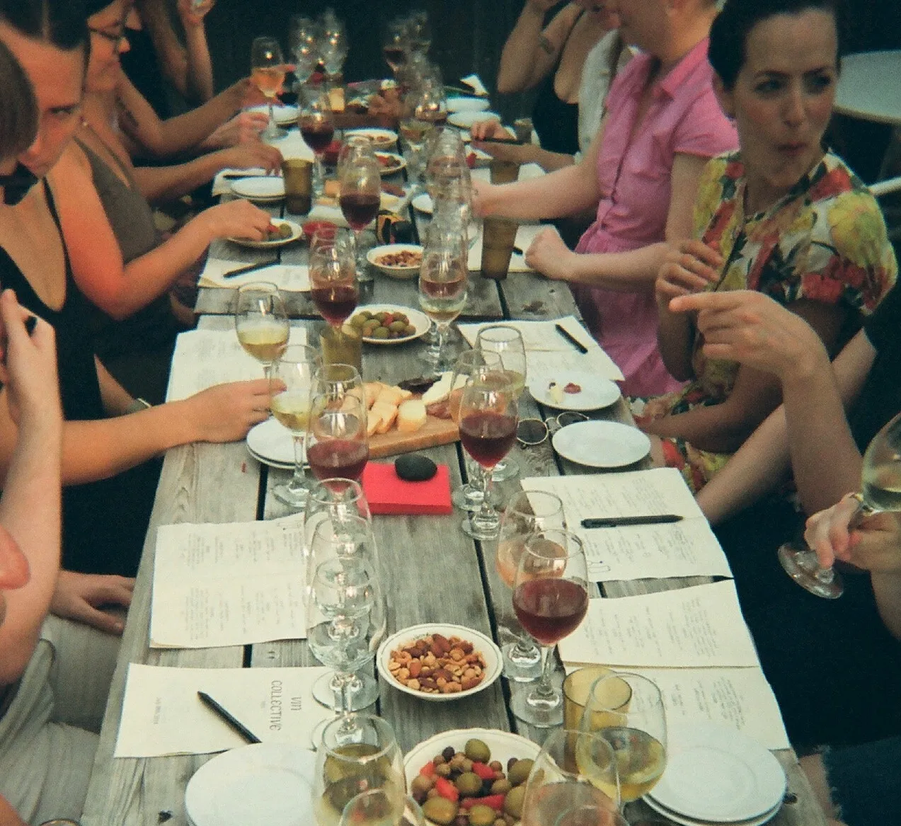 Vin Collective members around a table