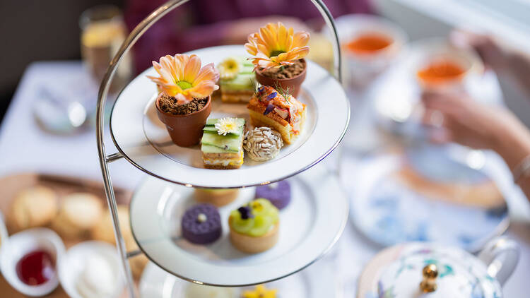 Van Gogh floral afternoon tea