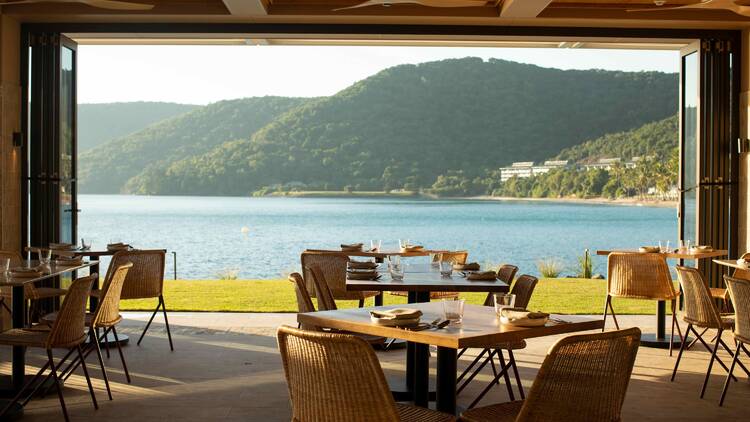 Ocean view from restaurant