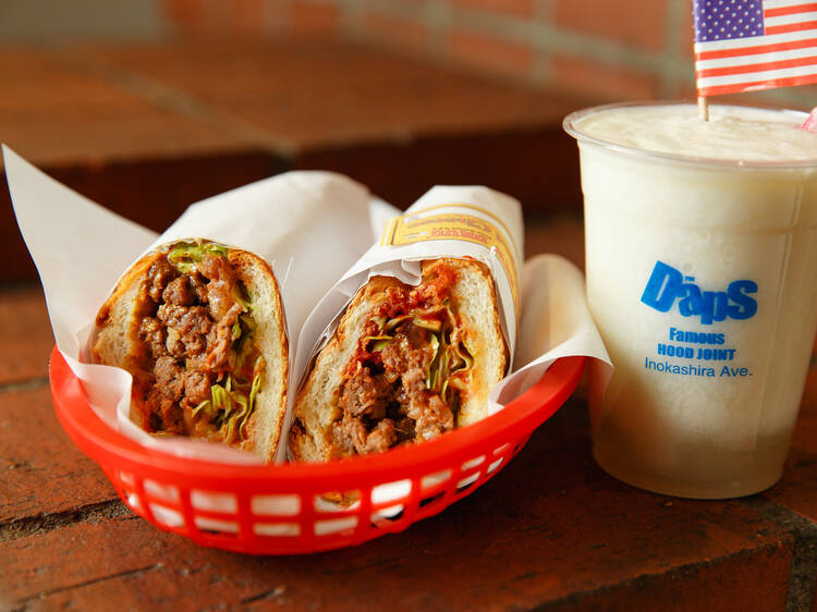 EAT: a chopped cheese sandwich at The Daps Famous Hood Joint