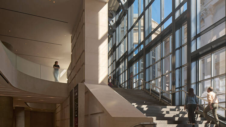 The new Sainsbury Wing staircase