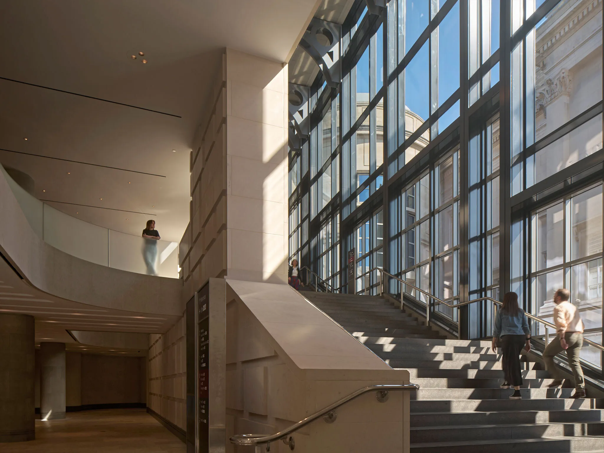 The new Sainsbury Wing staircase