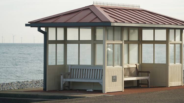 Shelter in Llandudno, Wales
