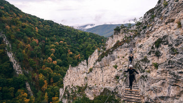 Via Ferrata climbing | Circleville, WV
