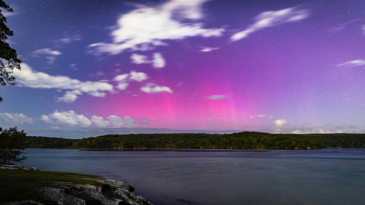 Aurora Australis over Royal National Park, Sydney