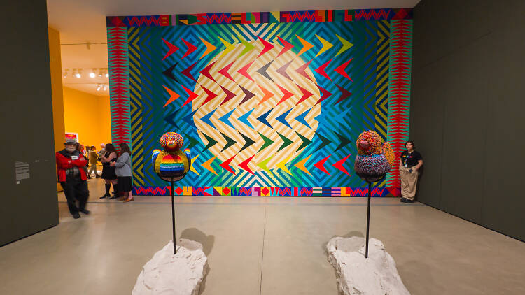 “Jeffrey Gibson: the space in which to place me” at the Broa