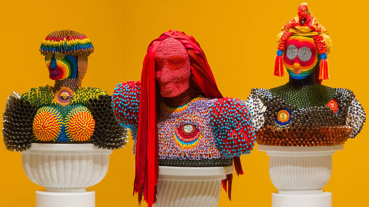 “Jeffrey Gibson: the space in which to place me” at the Broa