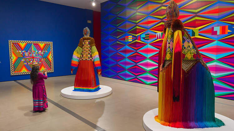 “Jeffrey Gibson: the space in which to place me” at the Broa