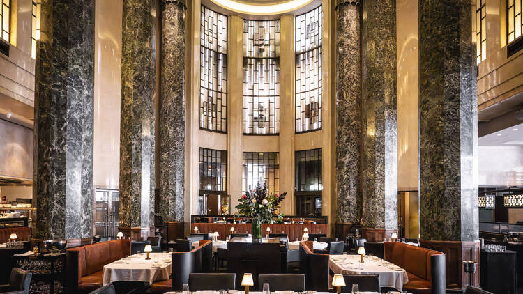 The dining room at Rockpool Bar & Grill
