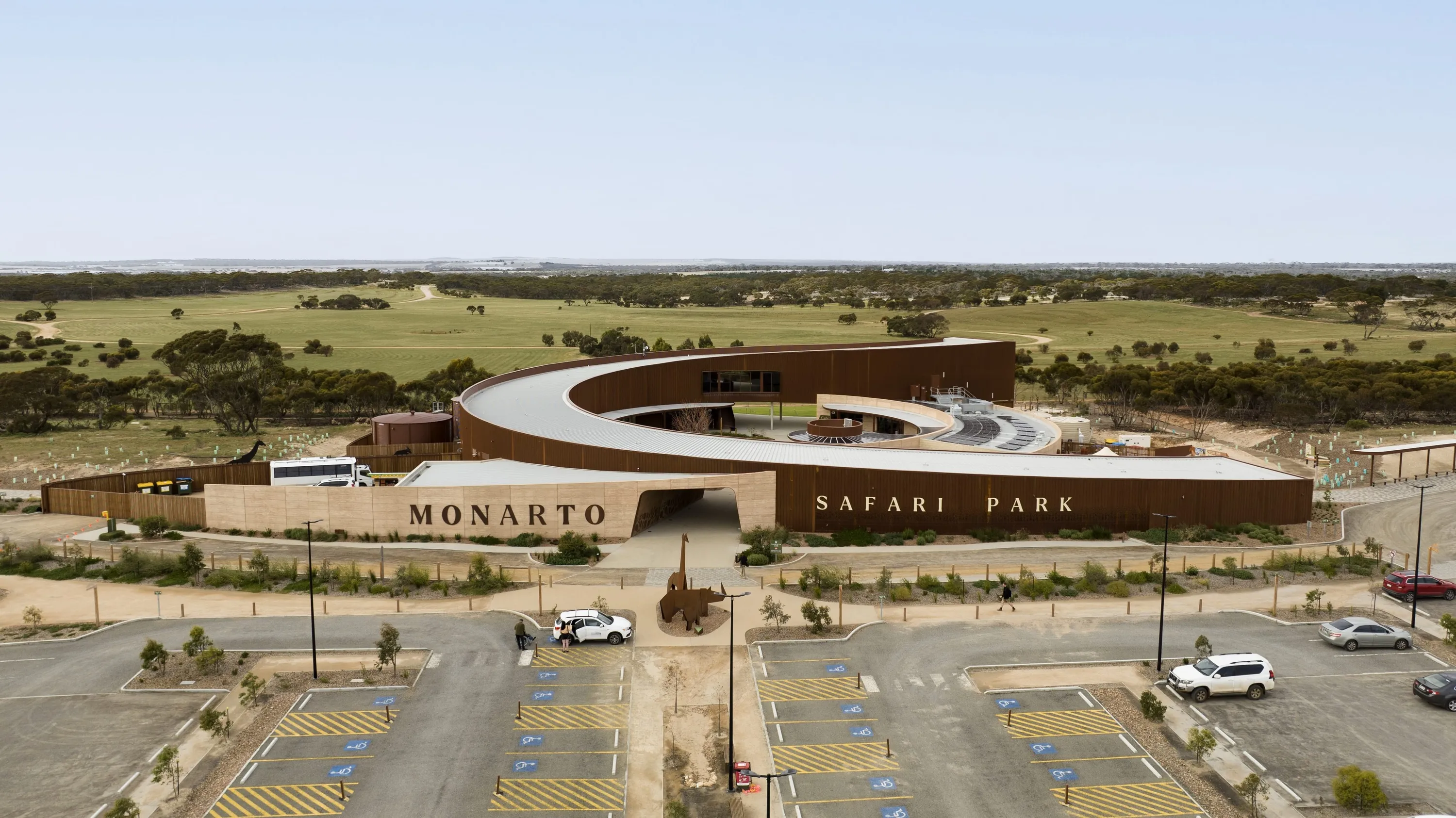 Aerial of Monarto Safari Park