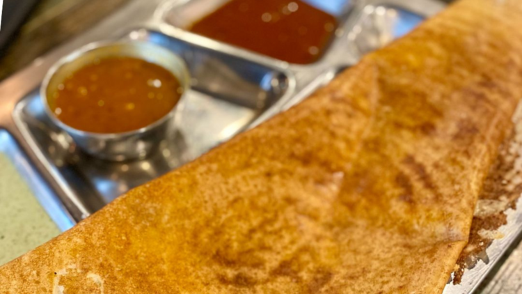A dosa at Dosa Hut