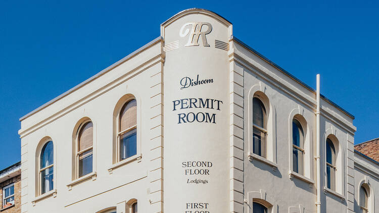 Exterior of the Dishoom Permit Room