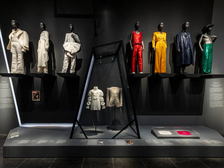 Several mannequins are dressed up in ornate clothing as part of Superfine: Tailoring Black Style at The Met.