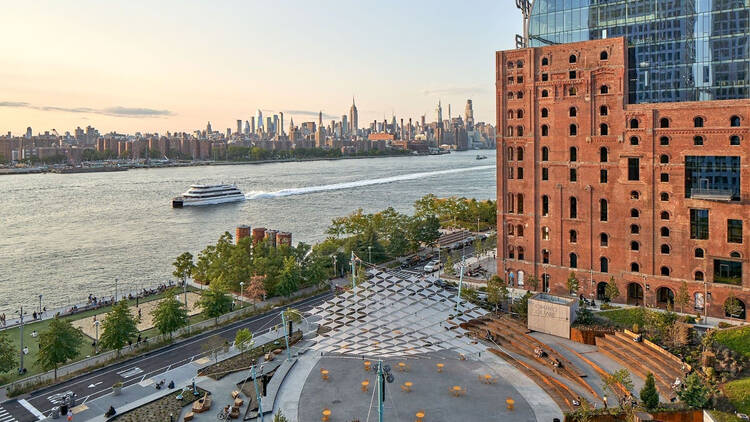 domino park aerial view