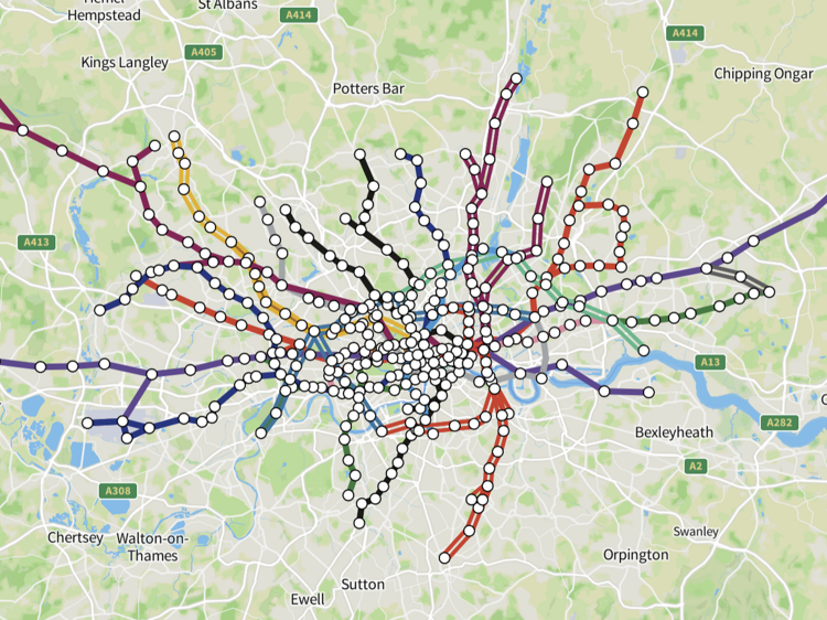A new interactive map shows how much it costs to live at every London tube stop
