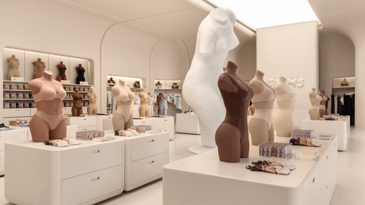 Inside a Skims store 